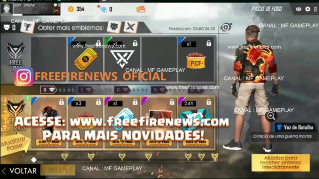 Season 13 Elite pass of free fire version 100%real - YouTube