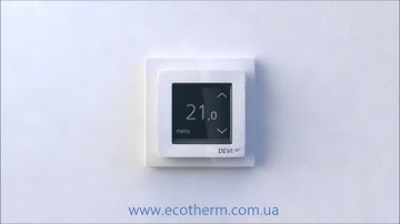 Новый терморегулятор DEVIreg Touch как работает. Обзор комнатного терморегулятора DEVIreg Touch