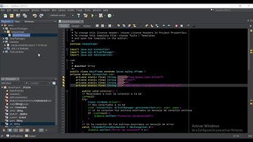 Conexión NetBeans (Java) a MySQL.