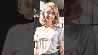 Blond Beauty In Jeans 11 Ai Look Book Shorts