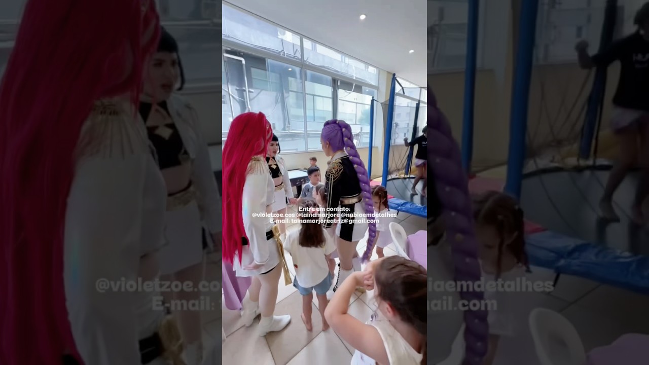 Huntrix - Guerreiras do K Pop em aniversário infantil - Rumi, Zoey, Mira - KPop Demon Hunters