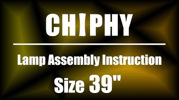 CHIPHY 39 inches floor lamp assembly guide