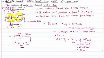 Current Through Circuit with two PN Junction diodes for IIT-JEE and NEET Physics