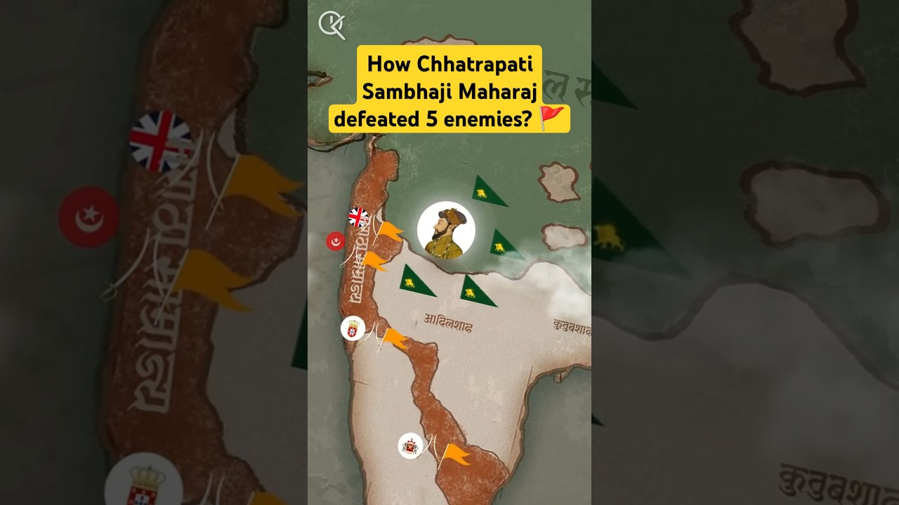 How Chhatrapati Sambhaji Maharaj 🚩 defeated 5 enemies?
