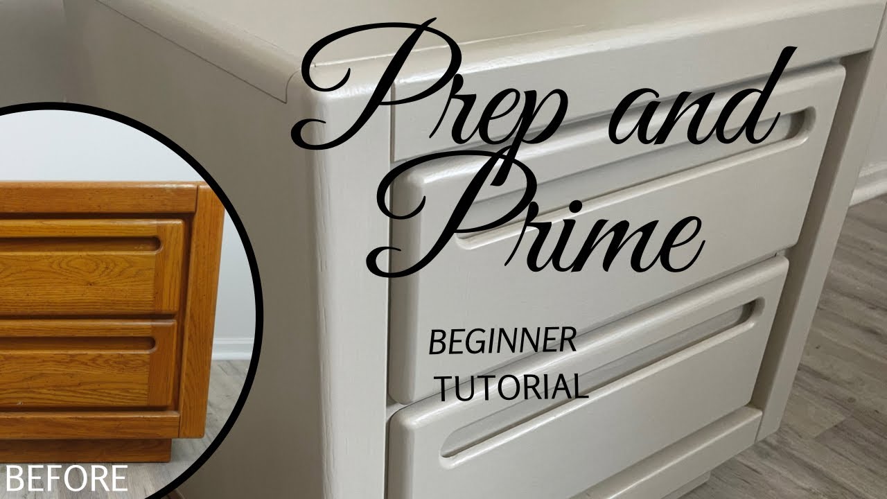 Beginner Furniture Painting Tutorial Focusing on Prep and Priming Best ...