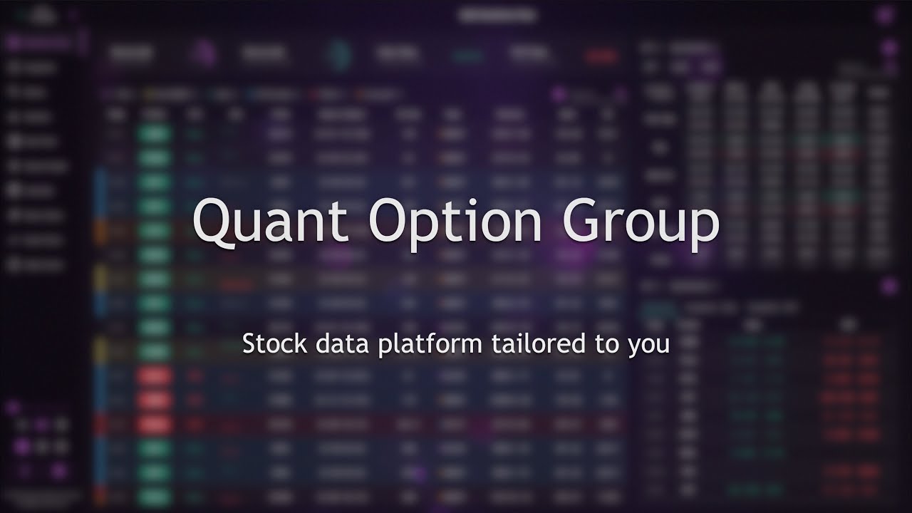 Quant Option Group - Realtime Option Flow & More