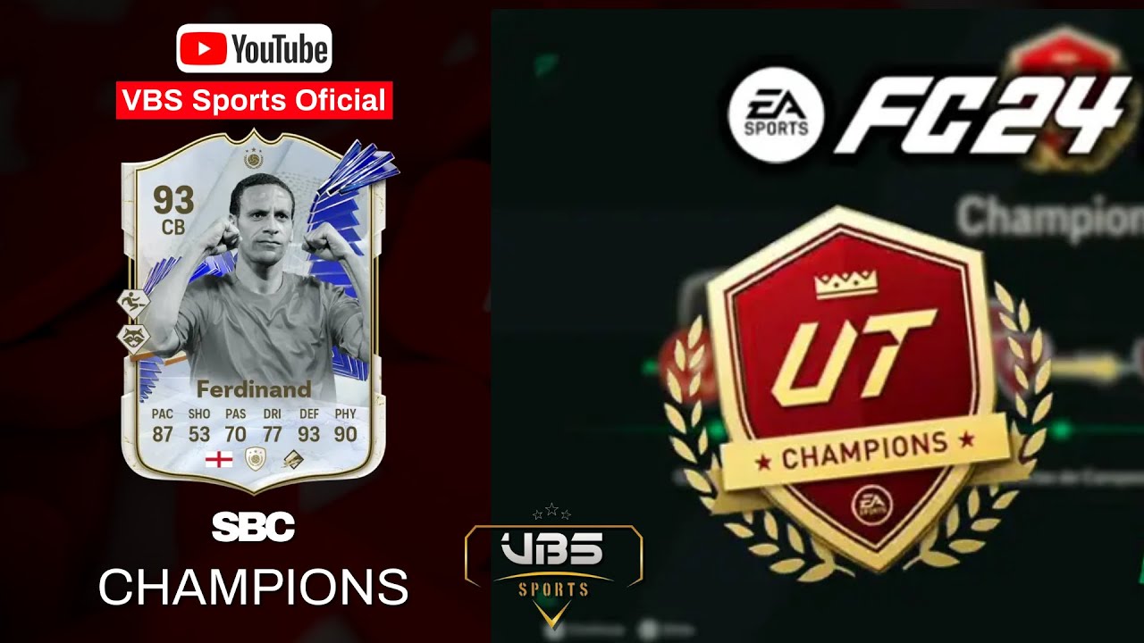 jugando FC 24, Champions, Probando  Ferdinand TOTY SBC