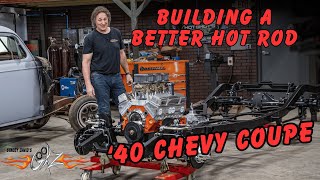 Building a Better Hot Rod  '40 Chevy Frame and Suspension  Stacey David's Gearz S17 E12