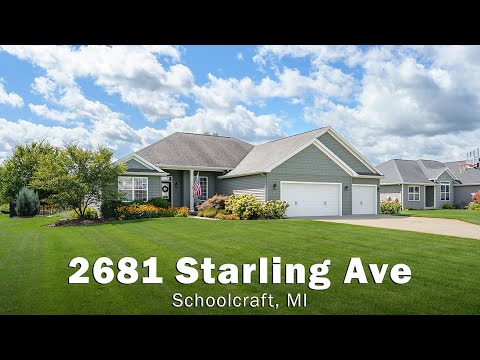 2681 Starling Ave, Schoolcraft, MI home video tour