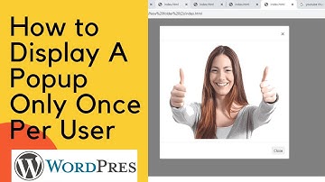 How to Display A Popup Only Once Per User In WordPress