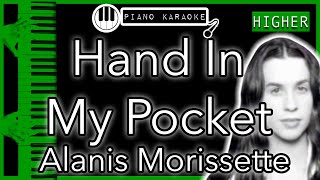 Hand In My Pocket (HIGHER +3) - Alanis Morissette - Piano Karaoke Instrumental chords