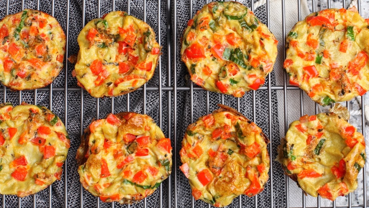 Vegetable Omelet Muffin recipe. Make Omelet Muffin for breakfast YouTube
