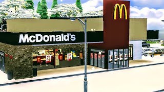 THE SIMS 4 MCDONALDS FAST FOOD RESTAURANT SHOWCASE