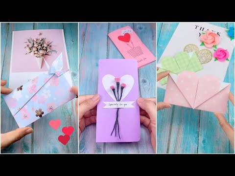 Cách gấp thiệp thư tình yêu tặng crush, handmade đẹp | Làm đồ chơi giấy origami art (#35) | Foci