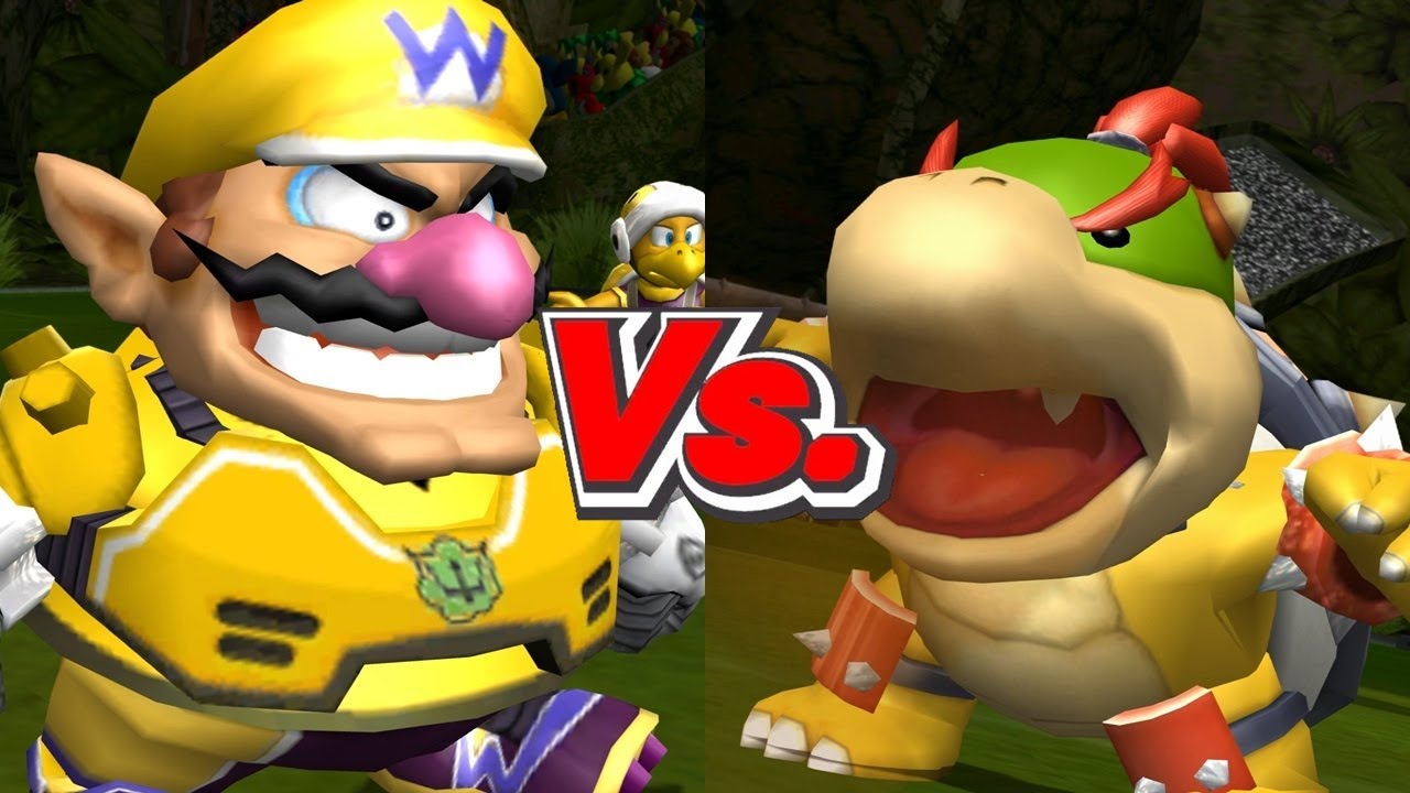 Mario Strikers Charged - Wario/Hammer Bros Vs. Bowser Jr./Monty Mole