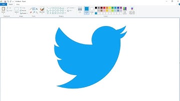 How to draw the Twitter logo using MS Paint | How to draw on your computer