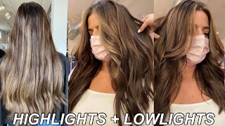 BALAYAGE TO BRUNETTE WITH LOWLIGHTS AND HIGHLIGHTS | Hair Tutorial