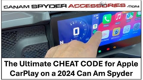 Cheat code - Apple CarPlay Can Am Spyder 2024 - How to by-pass the communication system option !!