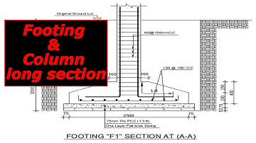How to draw A Footing & Column section in AutoCAD | Footing Column section | AutoCAD Bangla tutorial