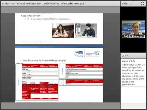 Webinar Series 18 Study In Germany Kempten University Of Applied Sciences Youtube