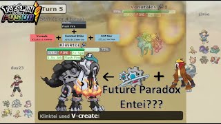 ENTEI AND KLINKLANG PERFECT COMBINATION WITH V-CREATE AND SHIFT GEAR - pokemon infinite fusion