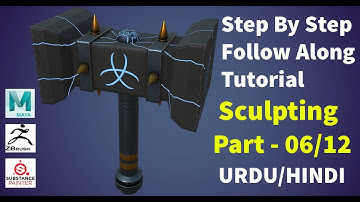 Lowpoly Stylized Hammer#Modeling#Unwraping#Sculpting#Texturing in #Maya#Zbrush#Substance Painter#06