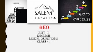 BEO UNIT-2 ENGLISH ONLINE TEST-1 BEO UNIT-2 ENGLISH ONLINE TEST-1