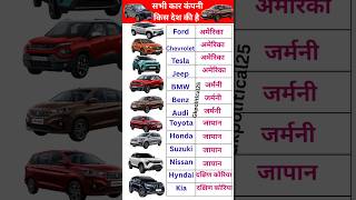 Top Car Brands and Their Country of Origin | Car Companies by Nation!&quot; #india #gkpolitical25