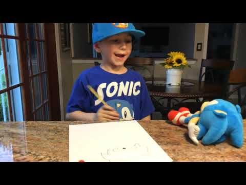 How to draw sonic the hedgehog step by step