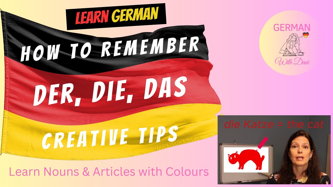 Легко изучайте немецкие артикли | Запоминайте der, die, das с помощью цветов и картинок — креатив...