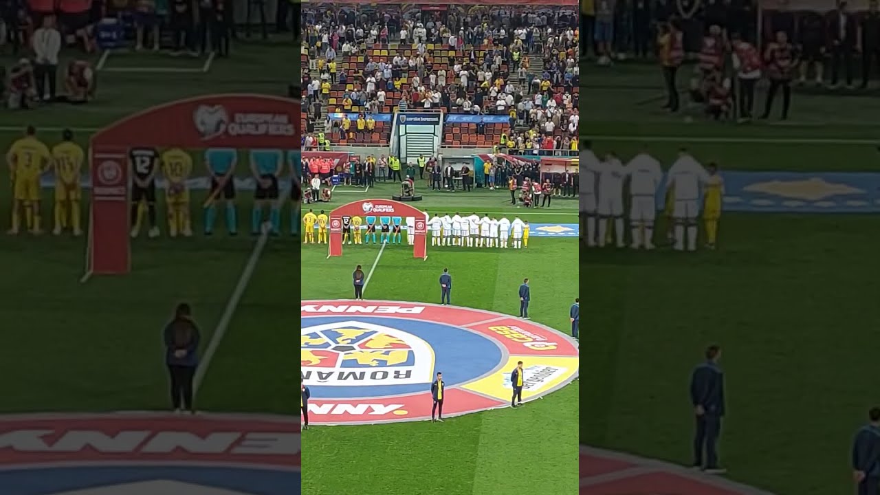 Romania vs Kosovo. Romanian and Serbian fans together on National Arena. LET THE SHOW BEGIN! ⚽📢🏴‍☠️🍺