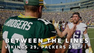 Between The Lines: Minnesota Vikings 29, Green Bay Packers 29