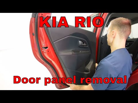 How to remove the door panel Kia Rio