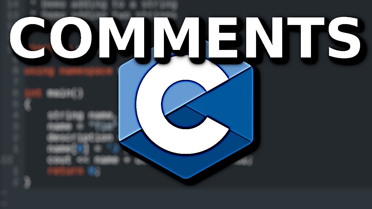 C Programming Tutorial - Comments - YouTube