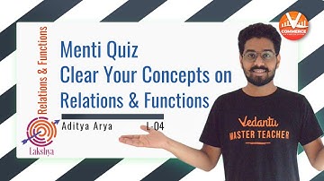 Relations & Functions Class 12 | Menti Quiz | Clear Your Concepts on Relations & Functions | Vedantu