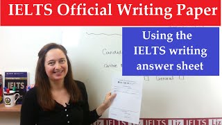 Ielts Writing Using The Official Answer Sheet