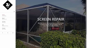 Client Website Video Portfolio - ZWScreen Screen Enclosure Company