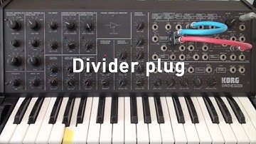 How my MS-20 works: Divider plug #korgms20