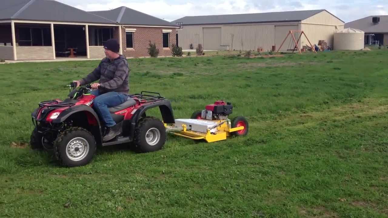 Tow 'n' Mow Slasher Heavy Duty suit Quad Bike 46" Cut Honda GXV390 Manual & Elec. Start