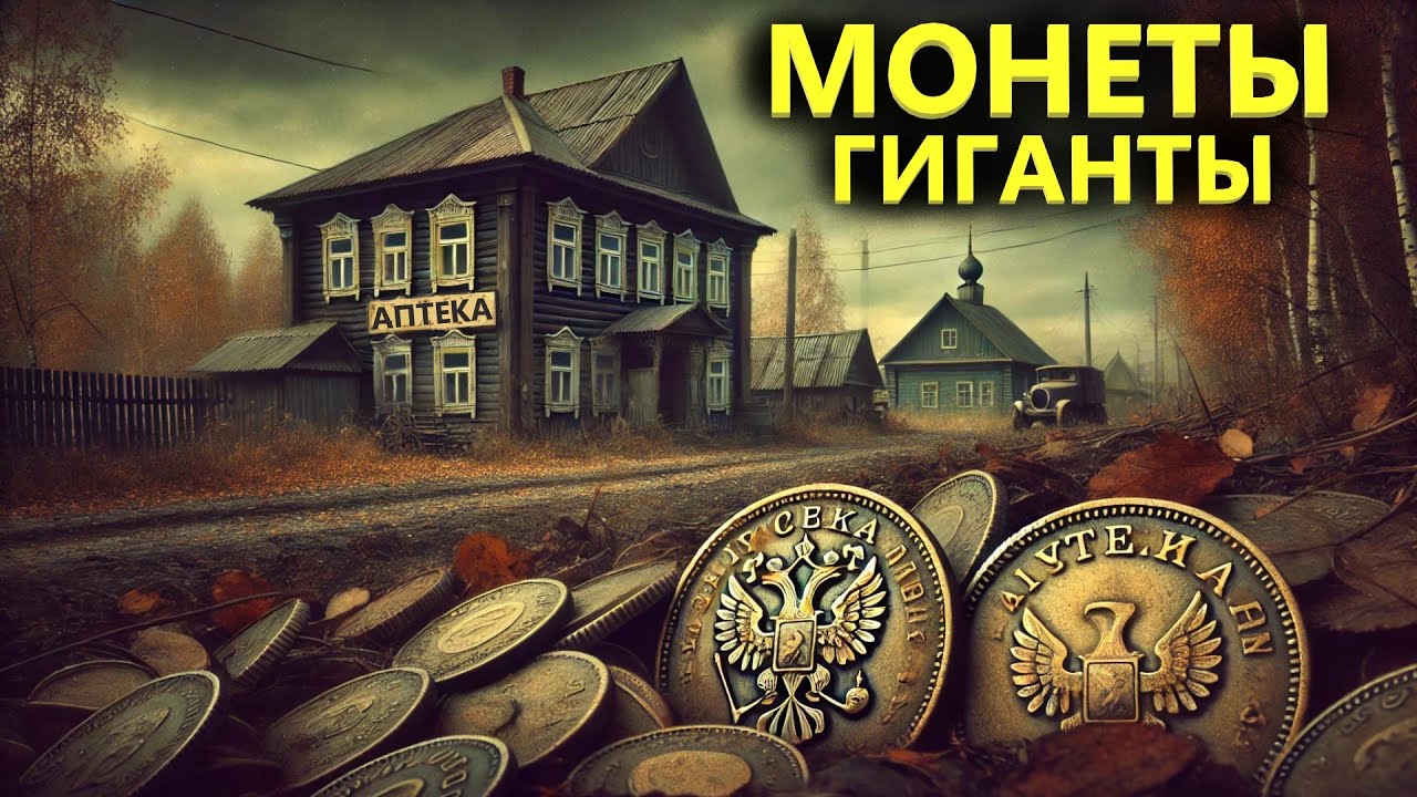 КРУПНЫЕ МОНЕТЫ ДОСТАЛ ИЗ РУЧЬЯ. НАШЕЛ АПТЕКУ 18 ВЕКА. Коп поиск монет 2025