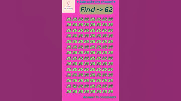 Find 62 🧐🔎🤓🏆 | #shorts #ytshorts #tiktok #viral #trending #maths #yt#zarooratrishta #truedialogue