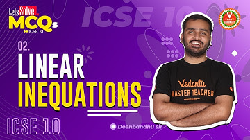 Lets Solve MCQs  L- 2 |  Linear Inequations | Class 10 Maths Chapter 4 | Selina Solutions