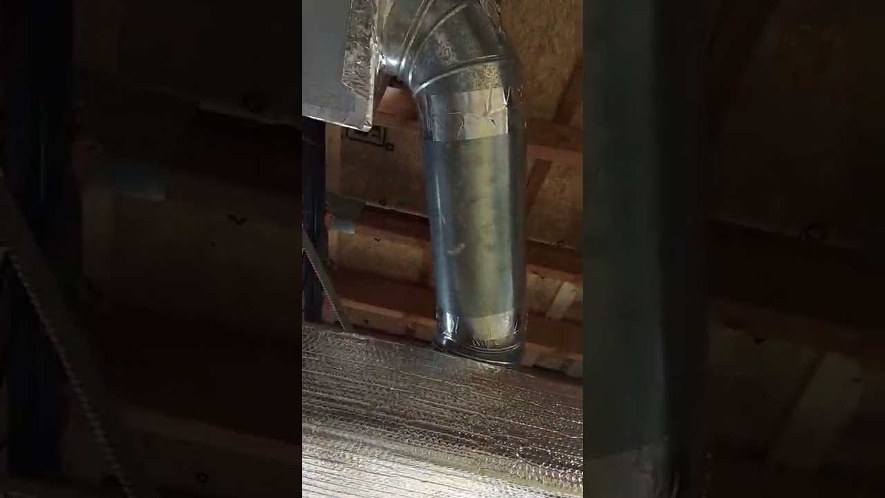 Easy day wrapping a customer's ductwork. Not finished.