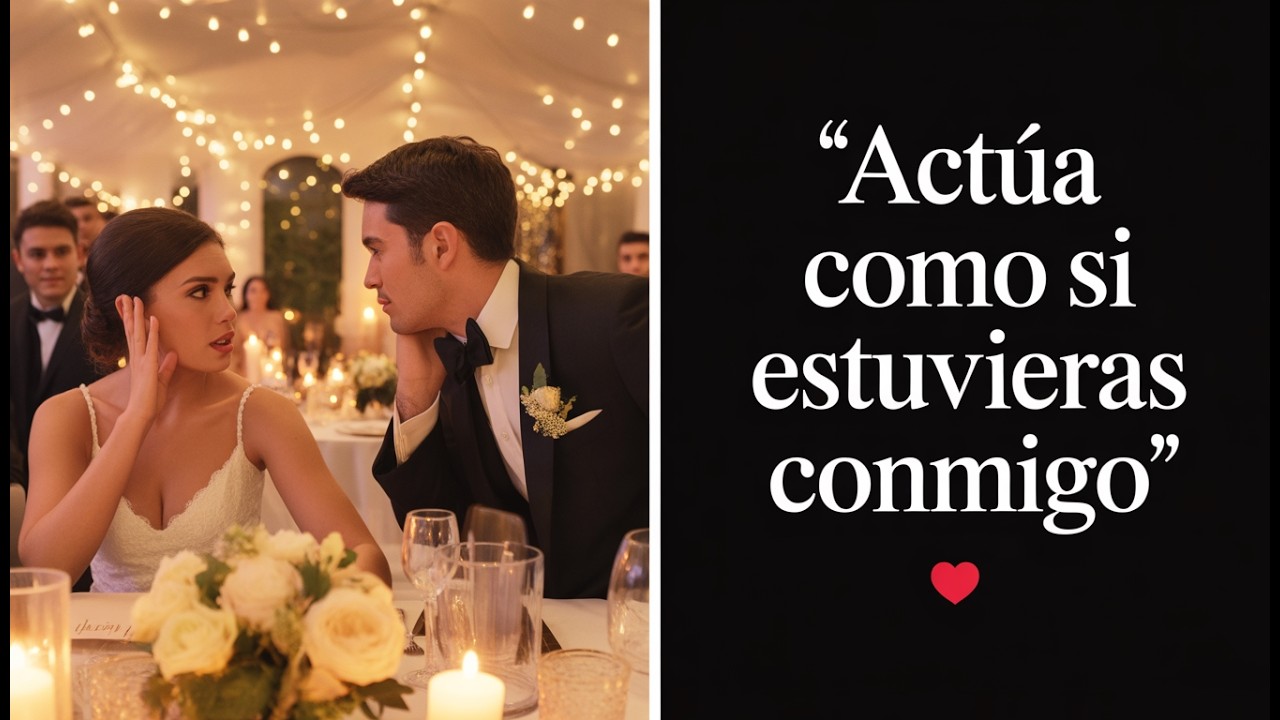 Ella estaba sentada sola en la boda y entonces un extraño le dijo Actúa como si estuvieras conmigo