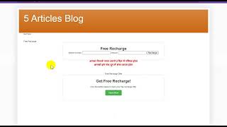 How To Free Recharge WhatsApp Viral Script on Blogger Website