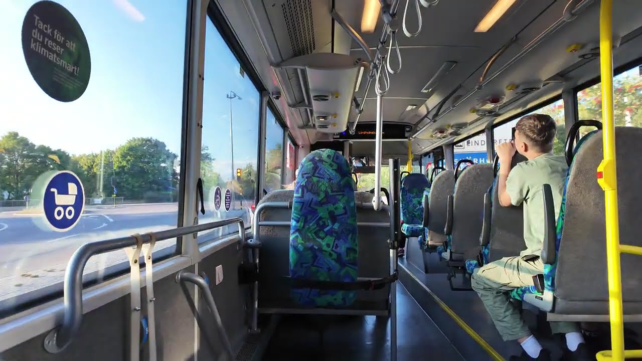 Sweden, Stockholm, bus 173 ride from Kungens Kurva to Skärholmen