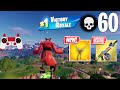 60 Elimination Solo Vs Squads Gameplay Wins (New TMNT Fortnite Chapter 5 PS4 Controller)