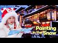 Sketching a Magical Snowy Town in Japan (& attacked by a fox!)