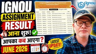 IGNOU assignment result June 2026 aana shuru hua🚨 Apna status abhi check karein IGNOU assignment result June 2026 aana shuru hua🚨 Apna status abhi check karein