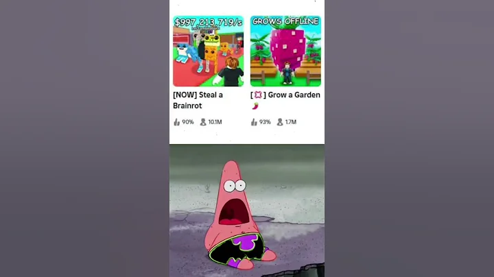 Grow a Garden vs Steal a Brainrot, #roblox #gaming #growagarden #stealabrainrot #trending